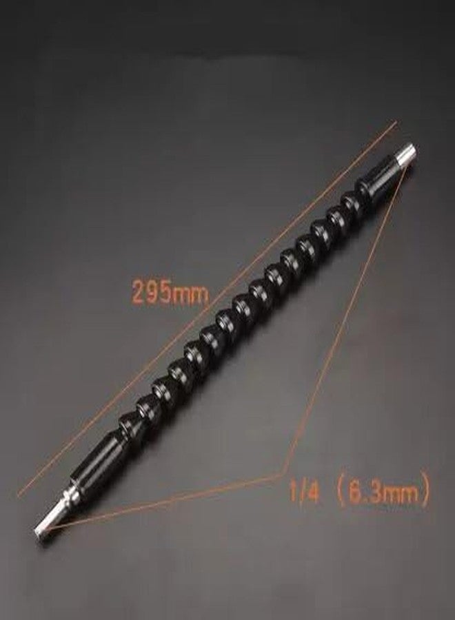 Mass Pro Flexible Shaft Magnetic Screwdriver Extension Drill Bit Adapter Holder for Electronic Power Drill 6mm ¼ Inch Hex Shank Drive 29.5 cm Long 1Pc Screwdriver Bit Set (Pack of 1) - Image 4